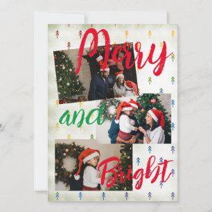 Tarjeta Festiva Merry y Bright