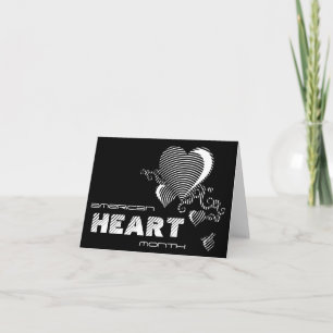 Tarjeta Festiva mes cardíaco americano