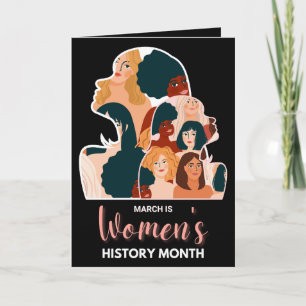 Tarjeta Festiva Mes de la Historia de la Mujer