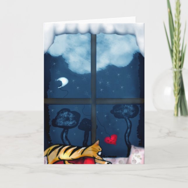 Tarjeta Festiva Mi acogedor San Valentín (Anverso)