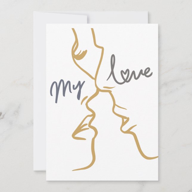 Tarjeta Festiva mi amor (Anverso)