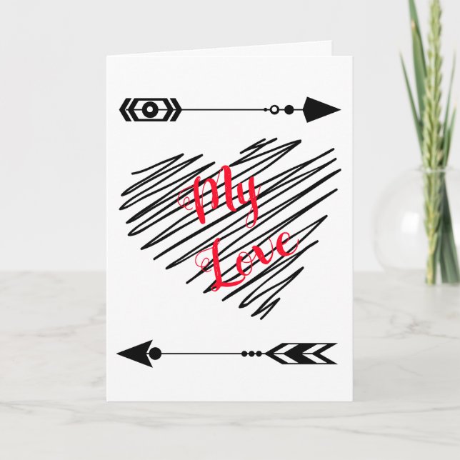 Tarjeta Festiva Mi Amor (Anverso)