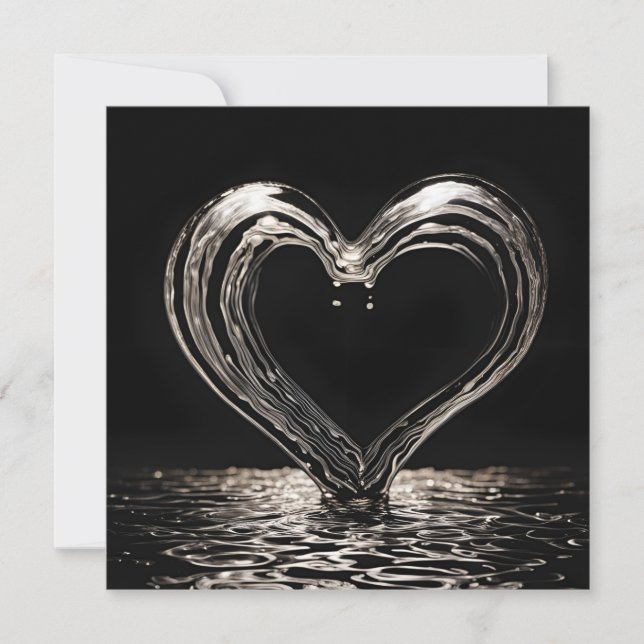 Tarjeta Festiva Mi amor es profundo (Anverso)