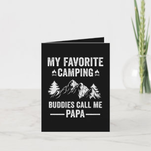 Tarjeta Festiva Mi camping favorito - Amigos me llaman Papá
