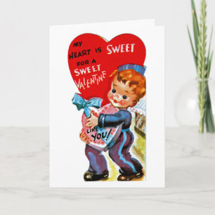Tarjeta Festiva Mi corazón es dulce para un dulce San Valentín com
