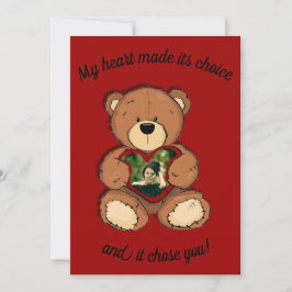 Tarjeta Festiva Mi corazón tomó su decisión,