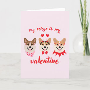 Tarjeta Festiva Mi Corgi Es Mi Valentín