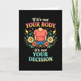 Tarjeta Festiva Mi cuerpo, mi elección