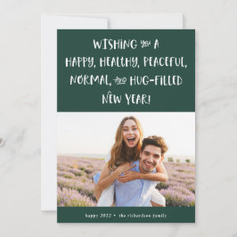 Tarjeta Festiva Mi deseo para 2022 | Año Nuevo Feliz para los bosq