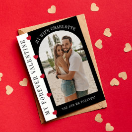 Tarjeta Festiva Mi foto moderna de San Valentín para siempre