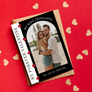 Tarjeta Festiva Mi foto moderna de San Valentín para siempre