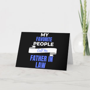 Tarjeta Festiva Mi gente favorita me llama suegro