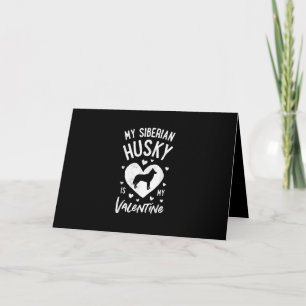 Tarjeta Festiva Mi Husky Siberiano es mi San Valentín  Producto de