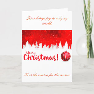 Tarjeta Festiva Mi Jesús es la razón de la temporada 5x7
