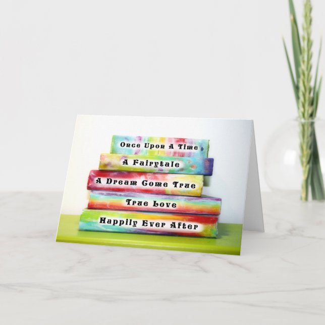 Tarjeta Festiva "Mi Love Story preferido es los nuestros" el día (Anverso)