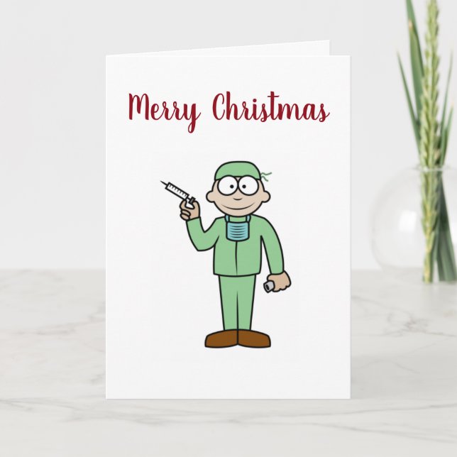 TARJETA FESTIVA ***MI MÉDICO FAVORITO** EN NAVIDADES (Anverso)