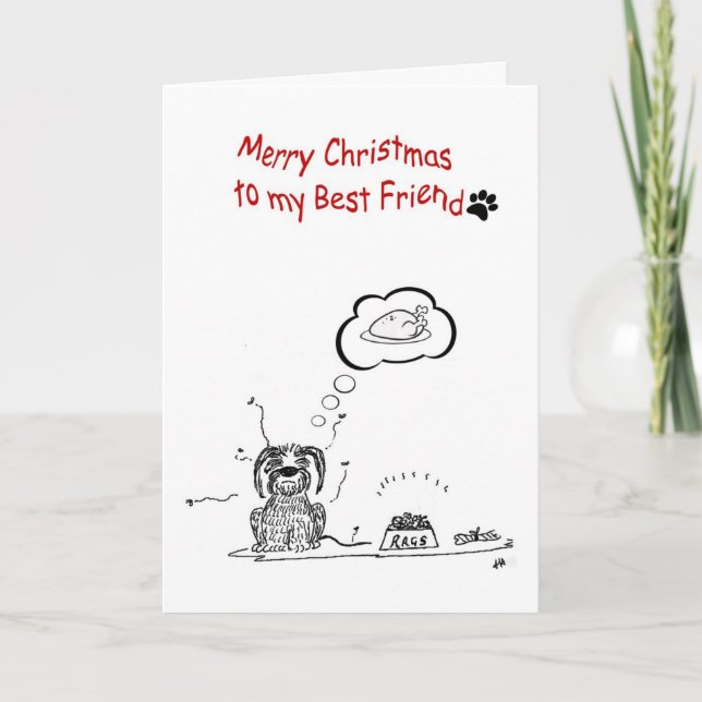 Tarjeta Festiva Mi mejor amigo (Anverso)