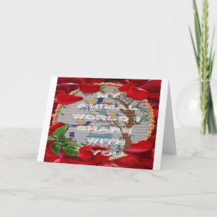 Tarjeta Festiva Mi mundo animal: Hermoso diseño de árboles y aves