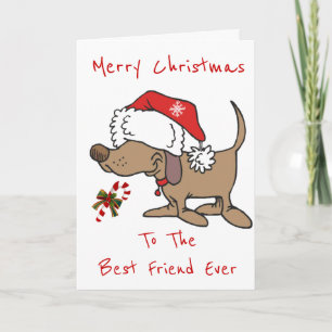 TARJETA FESTIVA MI **NAVIDAD PERSONALIZADO PUPPY**MEJOR AMIGO NUNC