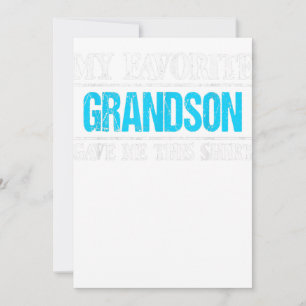 Tarjeta Festiva Mi nieto favorito me dio este regalo familiar