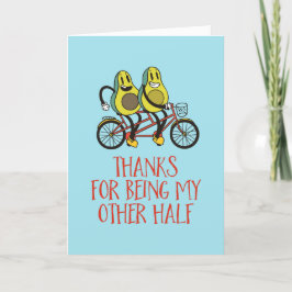 Tarjeta Festiva Mi otro El día de San Valentín de aguacate poun di