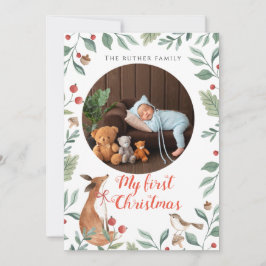 Tarjeta Festiva Mi primera acuarela navideña