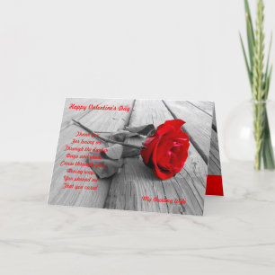 Tarjeta Festiva Mi querida esposa el día de San Valentín