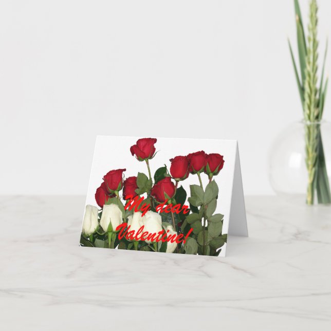 Tarjeta Festiva ¡Mi querido Valentine! (Anverso)