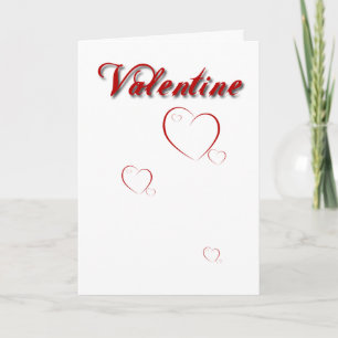 Tarjeta Festiva Mi San Valentín con corazones rojos