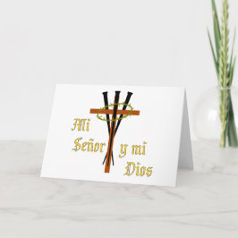 Tarjeta Festiva Mi señor y mi dios