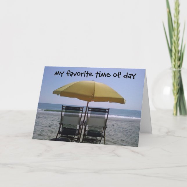 TARJETA FESTIVA MI TIEMPO FAVORITO DE DÍA PASÓ CON USTED (Anverso)