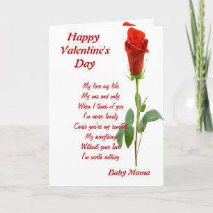 Tarjeta Festiva mi única madre bebé