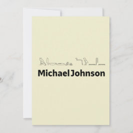 Tarjeta Festiva Michael Johnson Traducido a Jeroglíficos