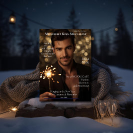 Tarjeta Festiva Midnight Kiss Specialist Magazine Cover