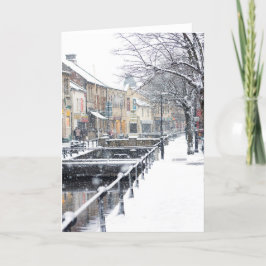 Tarjeta Festiva Midsomer Norton en invierno