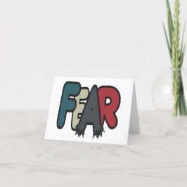 Tarjeta Festiva Miedo