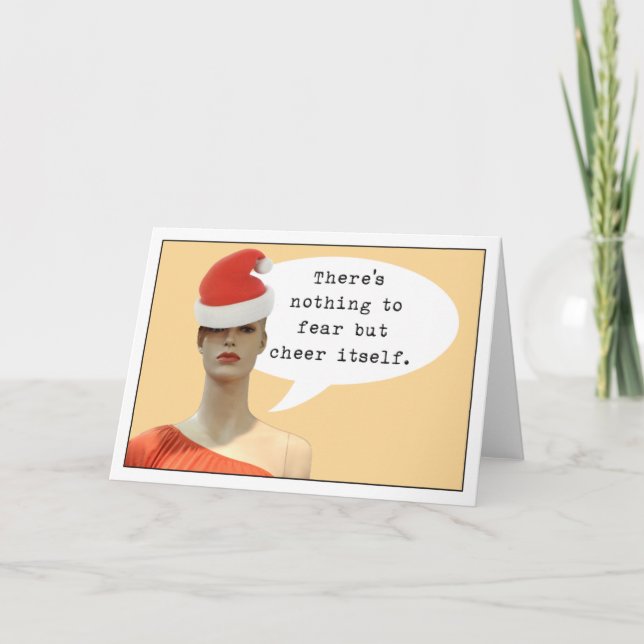 Tarjeta Festiva Miedo de la alegría (Anverso)