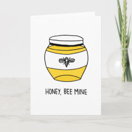 Tarjeta Festiva Miel, mina de la abeja
