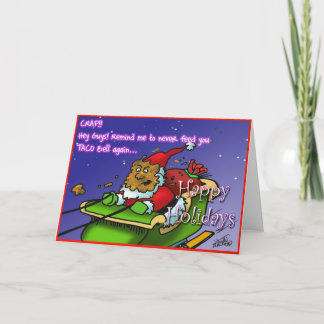 Tarjeta Festiva mierda 3 de santa