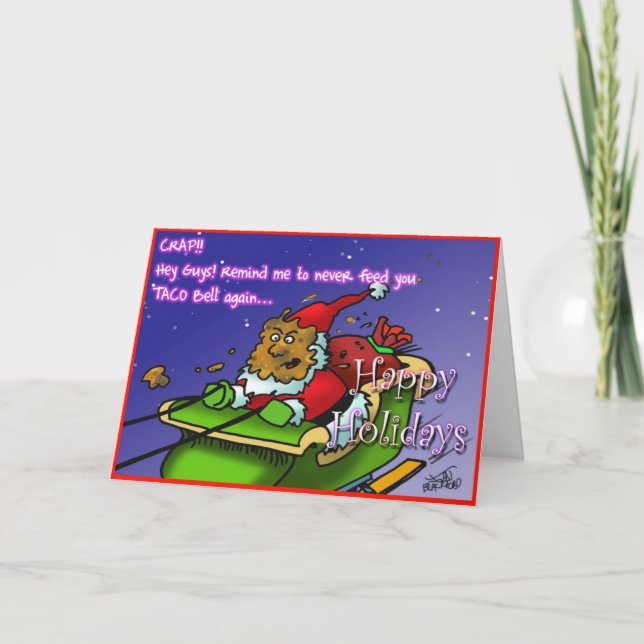 Tarjeta Festiva mierda 3 de santa (Anverso)