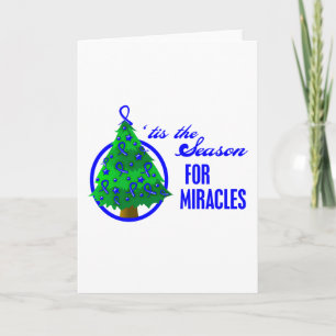 Tarjeta Festiva Milagros de Navidades de cáncer de colon