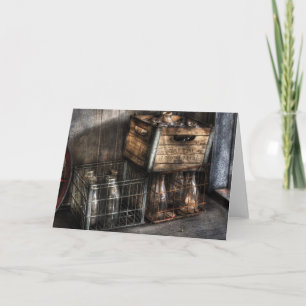 Tarjeta Festiva Milkman - Botellas en cajas
