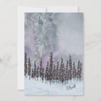 Tarjeta Festiva Milky Way Christmas Flat Card
