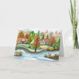 Tarjeta Festiva Mini isla Lakescape