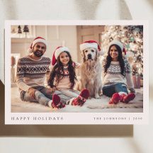 Minimal Christmas Photo | Modern Family Portrait