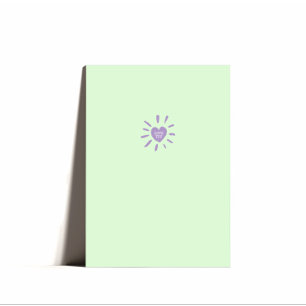 Tarjeta Festiva Minimal Heart Love You Valentines Card