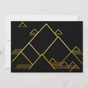 Tarjeta Festiva Minimalismo de pico de montaña