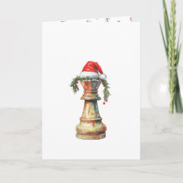 Tarjeta Festiva Minimalist Christmas Chess Card – Water King