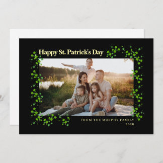 Tarjeta Festiva Minimalist lucky shamrock st. Patrick's Day Photo