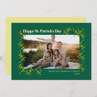 Tarjeta Festiva Minimalist lucky shamrock st. Patrick's Day Photo